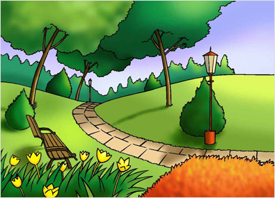 digital School Book Illustrations samples