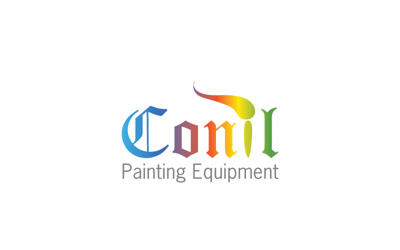 Paint Spraying & Mixing Equipment Logo Design
