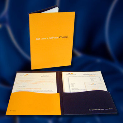 Press release folder Designs