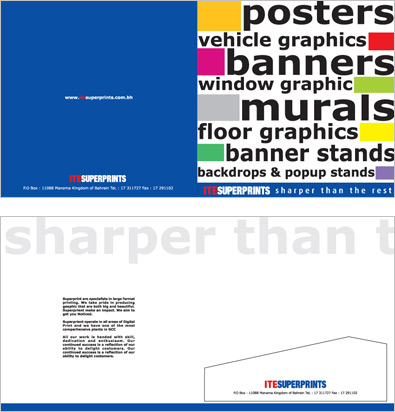 ite superprint presentation folders