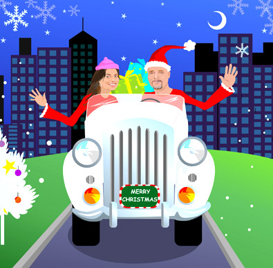 christmas cartoon-illustrations