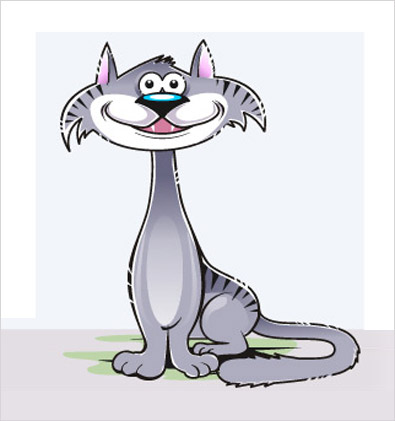 Cat cartoon character