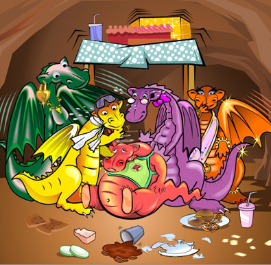 Dragon Book Illustration