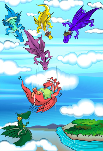 Dragon Book Illustration