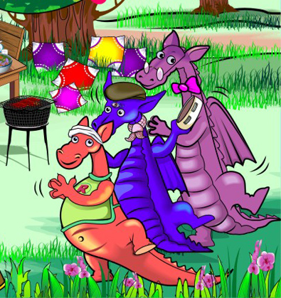 Dragon Book Illustration