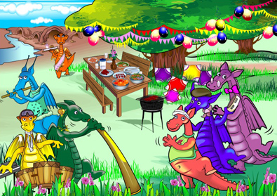 Dragon Book Illustration