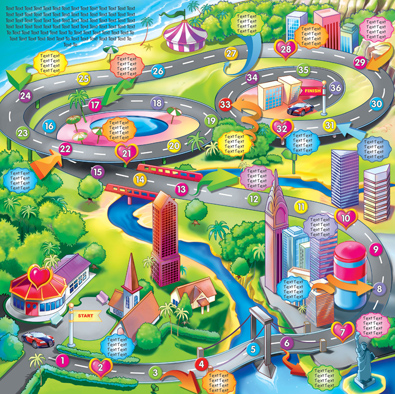 Board Game Illustrations