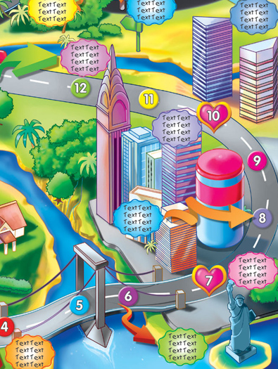 Board Game Illustrations