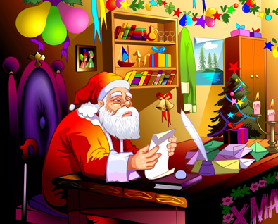 Santa Claus Book Illustration