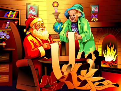 Santa Claus Book Illustration