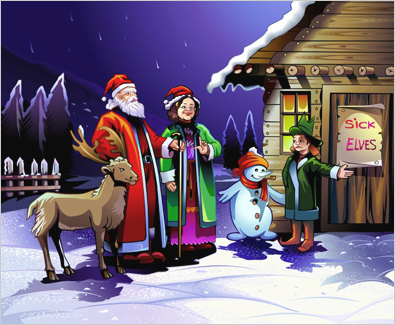 Santa Claus Book Illustration