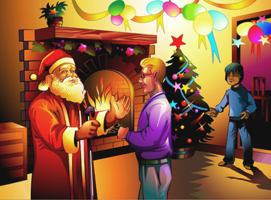 Santa Claus Book Illustration