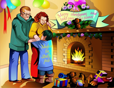 Santa Claus Book Illustration