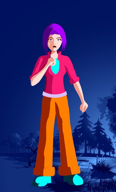 Digital story illustration