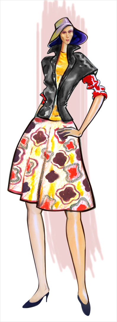 Professional fashion illustration portfolio