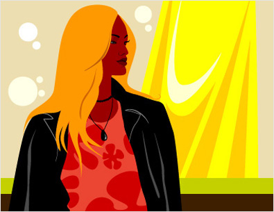 Fashion designer illustration