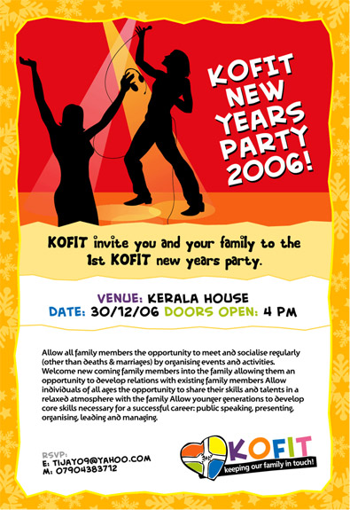 Party Poster Designs samples