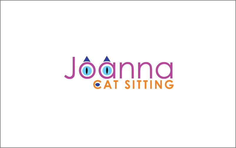 Cat Sitting Logo Design