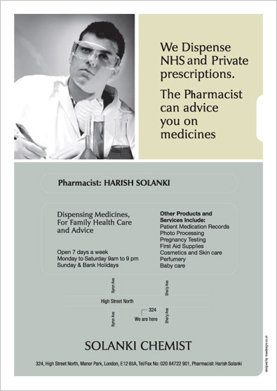 Chemist Press AD Designs