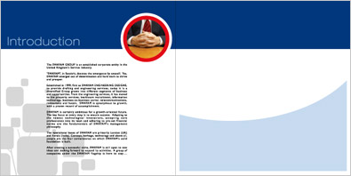 Group of company folder design