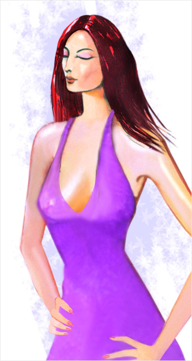 Manual painting fashion illustrations