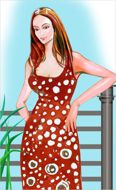 Manual painting fashion illustrations