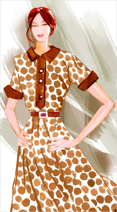 Manual painting fashion illustrations